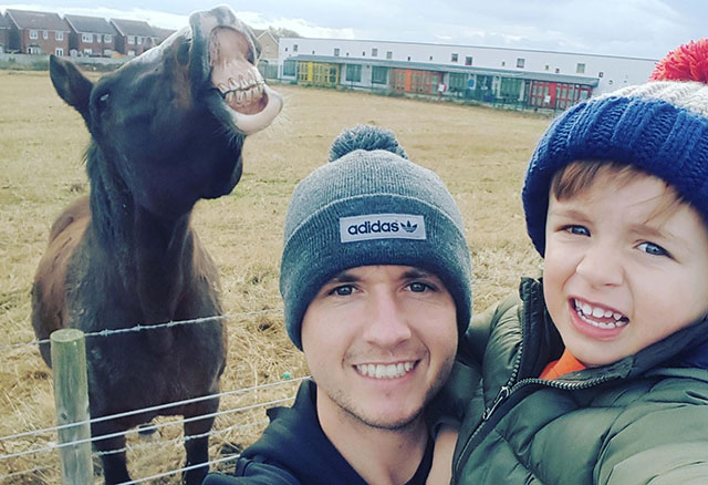 Dad slammed after son won £2000 holiday by posing with horse without consent