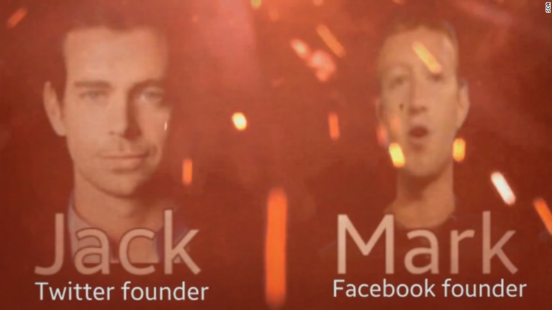 ISIS supporter video mark zuckerberg jack dorsey