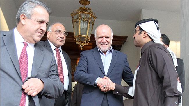 Iran hosted oil ministers of Venezuela Qatar and Iraq on Wednesday to discuss market conditions