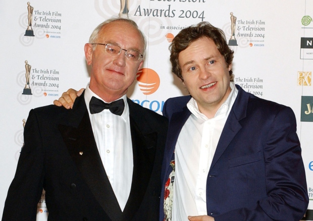 Frank Kelly and Ardal O'Hanlon attend the Irish Film and Televison Awards at the Burlington Hotel