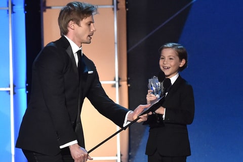 Jacob Tremblay accepts his Critics Choice Award     Lester Cohen  WireImage