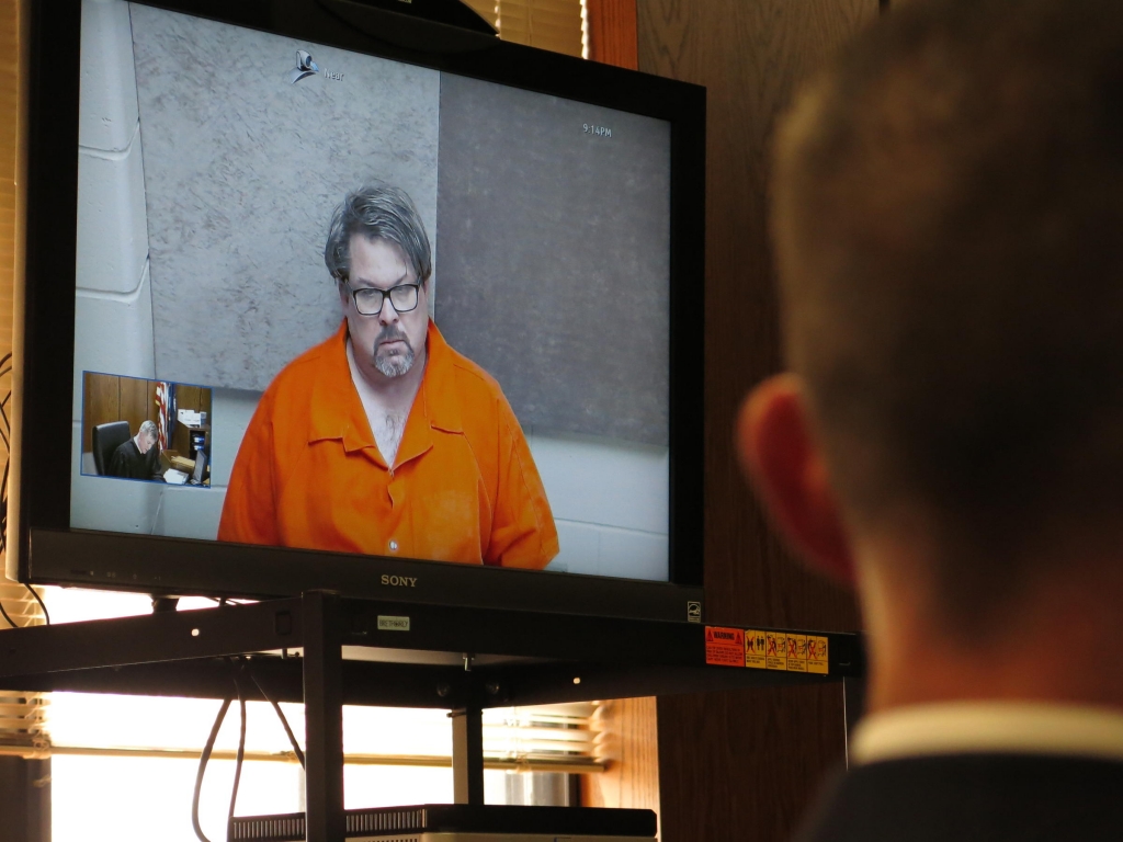 Jason Brian Dalton appeared in district court via video feed on Monday