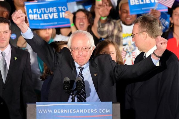 Bernie Sanders takes the New Hampshire Primary Feb. 8 2016