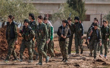 Kurdish YPG forces in Syria. AP