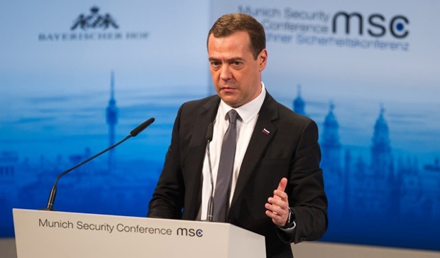 Dmitry Medvedev speaks at security conference in Germany