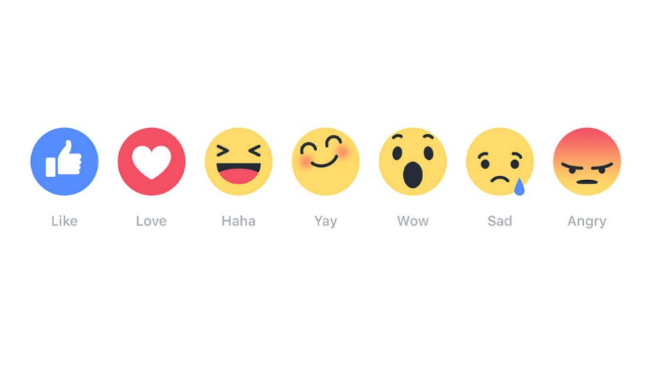 Five New Emoji 'Reactions' Join the 'Like' Button on Facebook