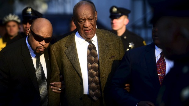 Bill Cosby arrives for a preliminary hearing on sexual assault charges in Norristown Pennsylvania