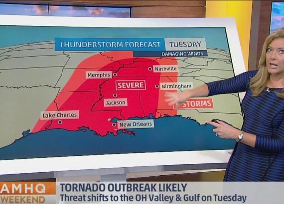 Severe Outbreak Possible in Southeast This Week