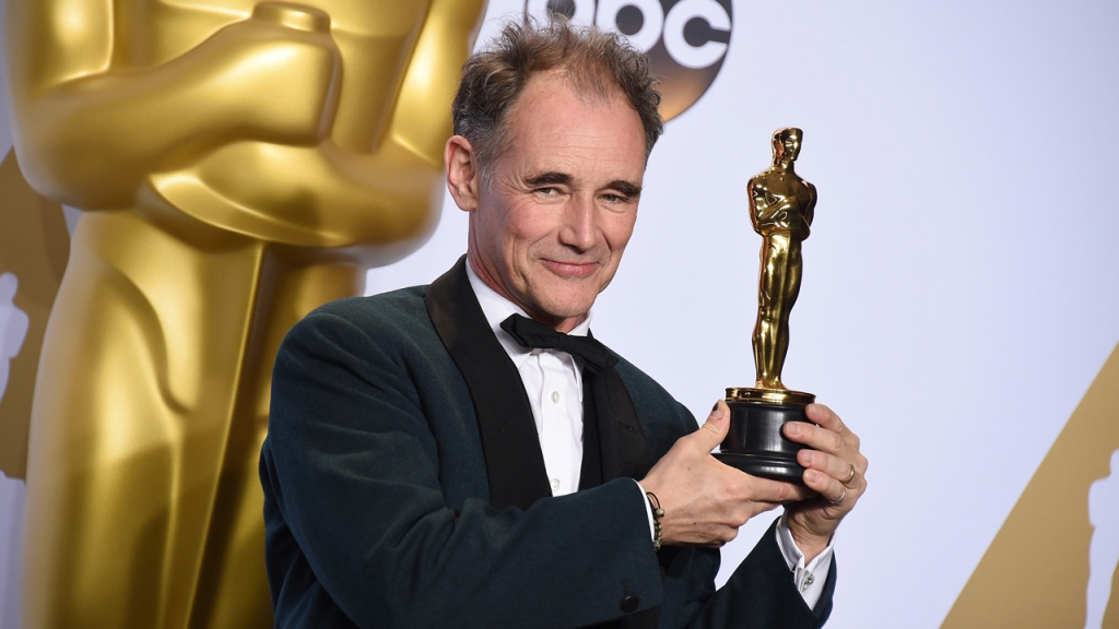 Mark Rylance has beaten Sylvester Stallone to win the Academy Award for best supporting actor