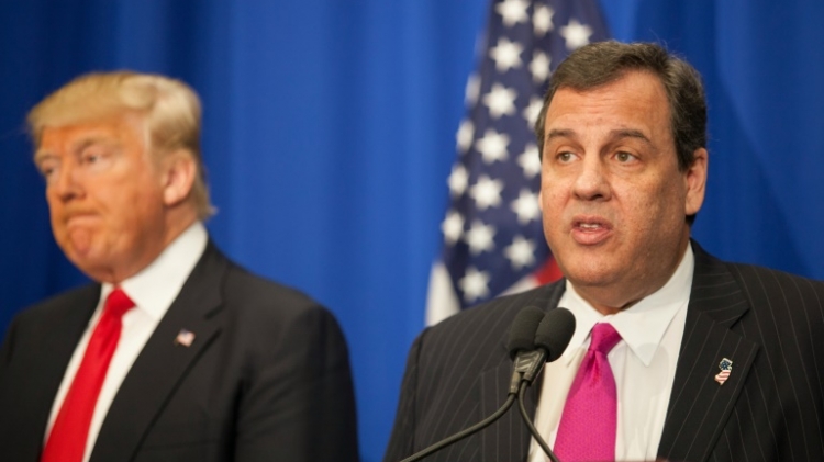 New Jersey Governor Chris Christie endorses Republican presidential candidate Donald Trump during a campaign event in Fort Worth Texas