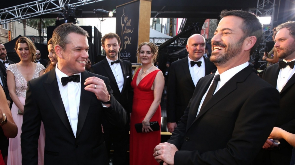 Matt Damon just snuck onto Jimmy Kimmel's show in the greatest way possible