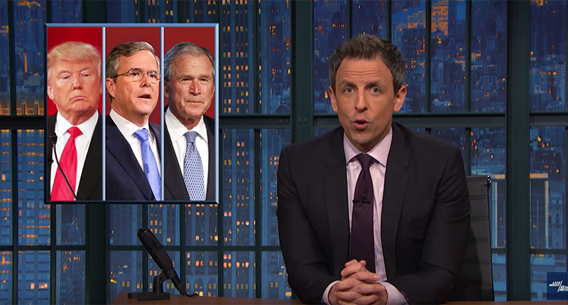 Seth Meyers Trump on the Iraq War A Closer Look