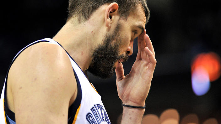 Memphis Grizzlies NBA centre Marc Gasol has been sidelined with a foot injury