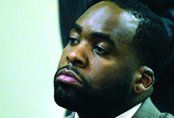 DETROIT- APRIL 11 Detroit Mayor Kwame Kilpatrick attends a hearing in 36th District Court to determine his travel restrictions