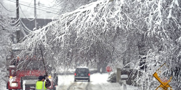 New England digs out from first big snowfall of season