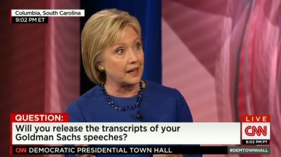 Sanders Tweaks Clinton on Releasing Wall Street Speech Transcripts