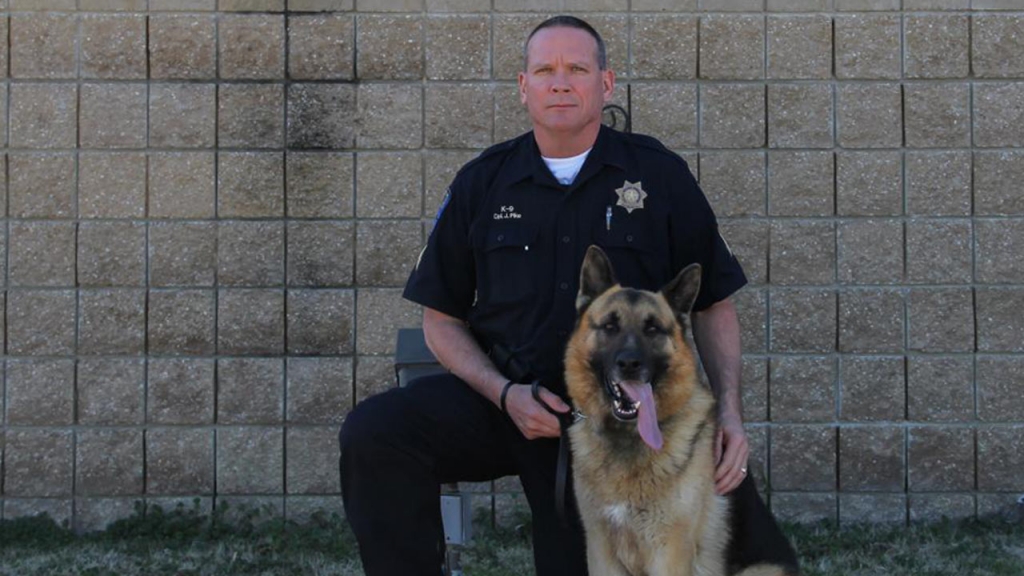 Officer Jake Pike and K9 officer Draco