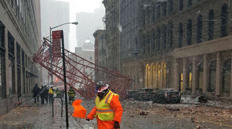 New York Crane NYC crane collapse Manhattan crane collapse NYC crane Manhattan crane accident