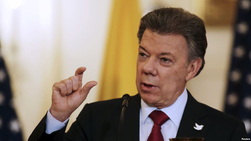 Colombian President Juan Manuel Santos shown speaking at a Washington news conference Feb. 5 2016 says U.S. medical investigators will soon arrive in his country to help investigate the Zika virus