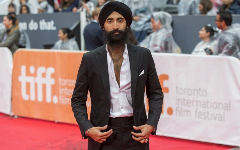 Actor Waris Ahluwalia arrives on the red carpet for the film'Beeba Boys during the 40th Toronto International Film Festival in Toronto Canada