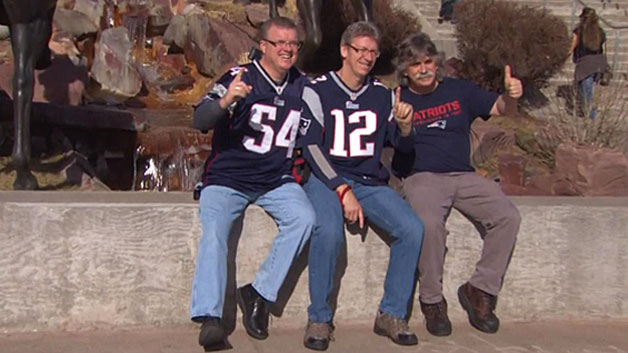 Patriots fans in Denver on Saturday