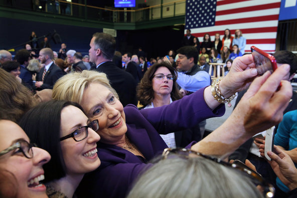 Hillary Clinton in Nashua N.H. on Tuesday