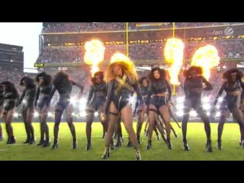 Beyonce struts her stuff during Super Bowl 50's half-time show