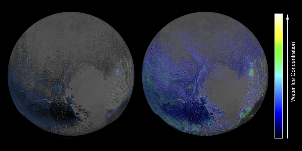 Pluto may have more water ice than believed