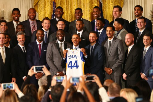 State Warriors visit to the White House to celebrate their 2015 NBA Championship