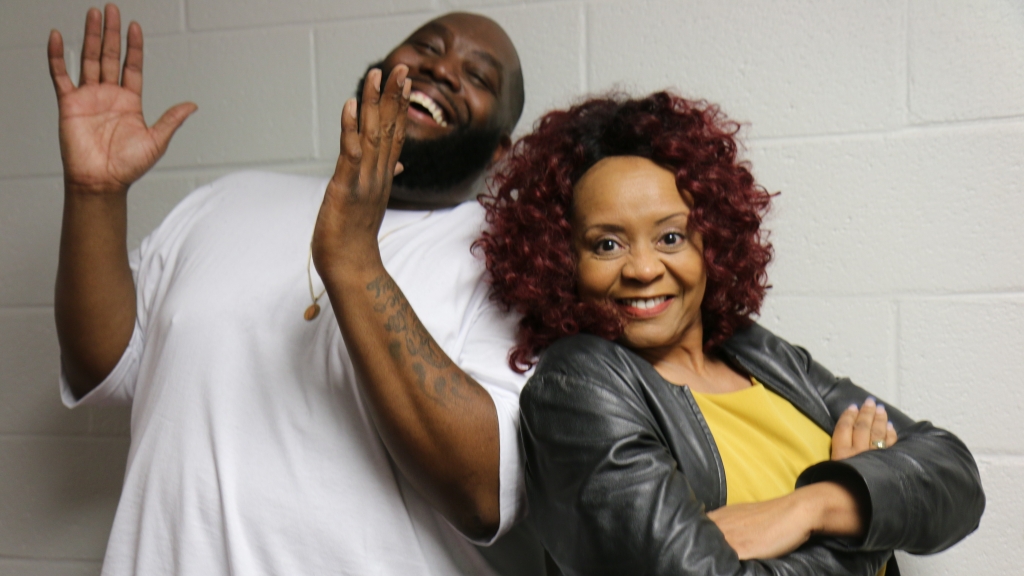 Killer Mike talked with CBS Radio Atlanta's Maria Boynton minutes before his speech at Morehouse College Tuesday night. He is a supporter of Sen. Bernie Sanders who spoke at the Atlanta school as part of his Feel the Bern tour. (Credit Sonia Murray