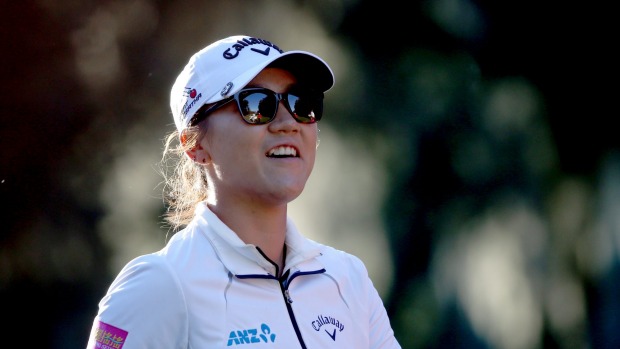 Lydia Ko follows her shot at the second hole during the third round of the Coates Championship in Florida