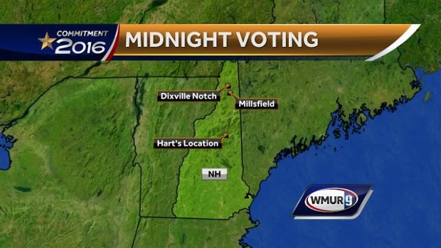 Midnight voting map