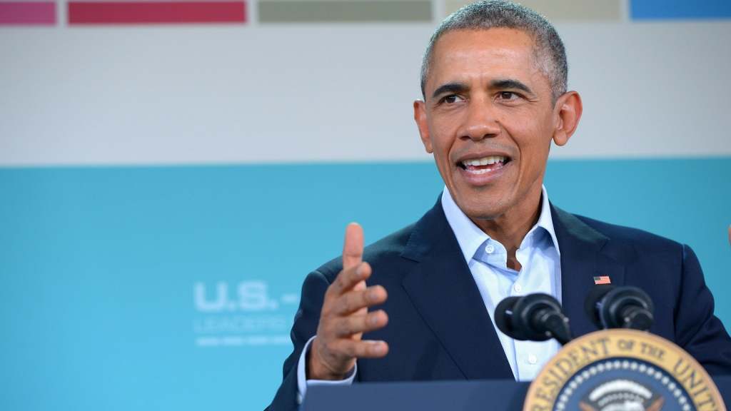 President Barack Obama speaks during a press conference following a meeting of the Association of Southeast Asian Nations at the Sunnylands estate on Feb.16 2016 in Rancho Mirage