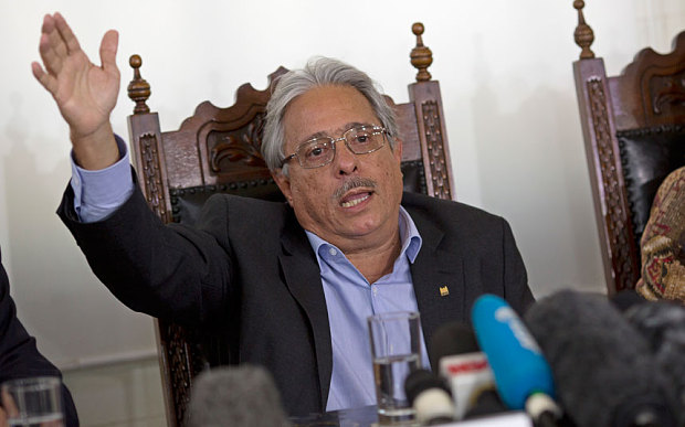 Paulo Gadelha president of the Oswaldo Cruz Foundation Brazilís premier state-run research institute for tropical diseases speaks during a press conference in Rio de Janeiro Brazil