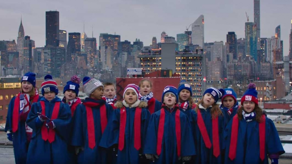 Screengrab from You Tube video of'Super Bowl Babies Choir