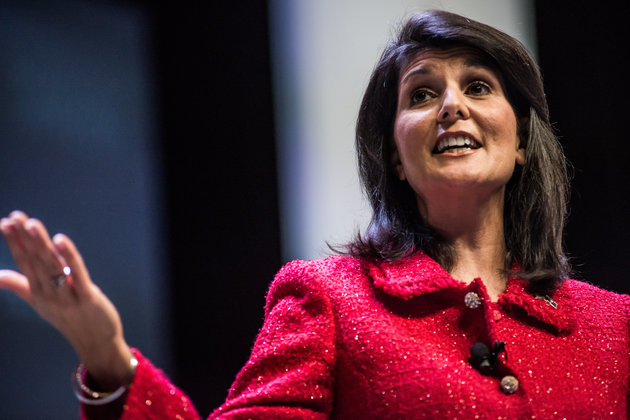 Sean Rayford via Getty Images
South Carolina Gov. Nikki Haley