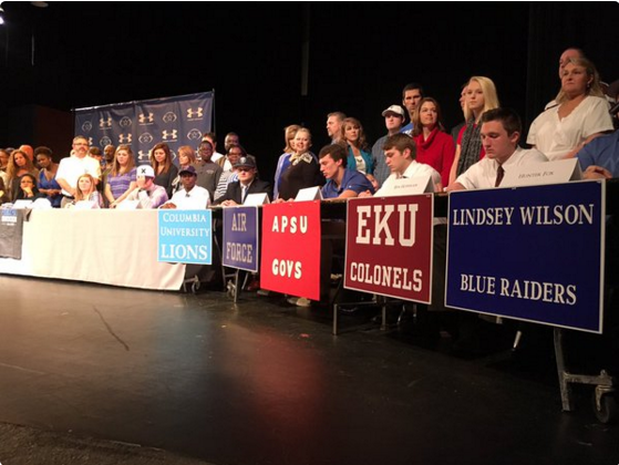 Several student-athletes from Farragut High School participate in National Signing Day 2016