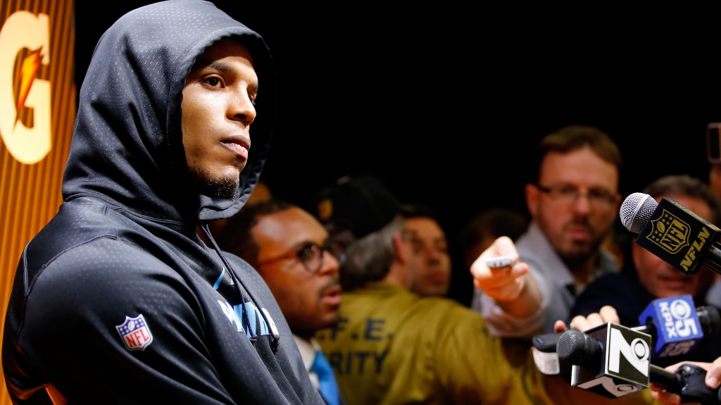 Cam Newton defends Super Bowl media walkout: 'I'm a sore loser'