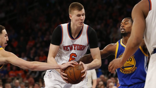 Still learning New York Knicks rookie Kristaps Porzingis remains a work in progress