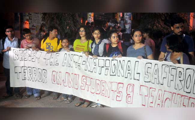 Now Kolkata Students Use Pro Afzal Guru Slogans At Rally