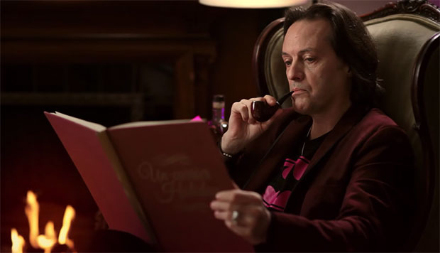 John Legere Puffing A Pipe