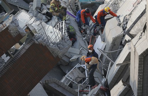 Death Toll Climbs in Taiwan Quake Collapse