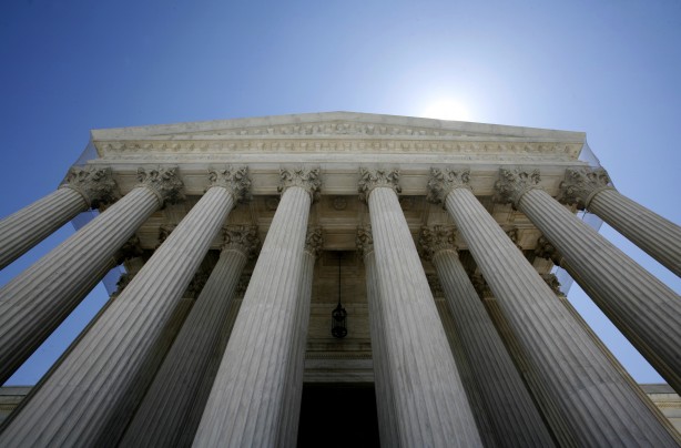 The Supreme Court building seen in Washington