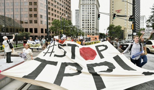 The TPP has prompted a wide range of protests round the region