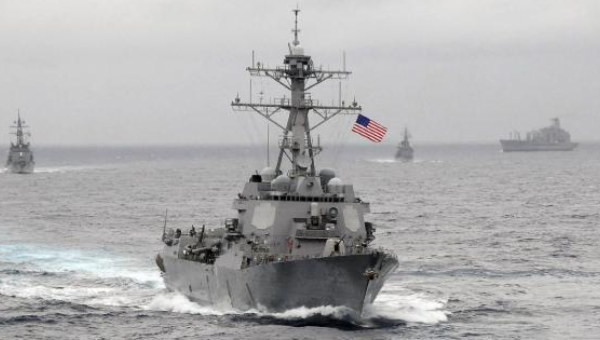 The US Navy guided-missile destroyer USS Lassen sails in the Pacific Ocean in a Nov. 2009