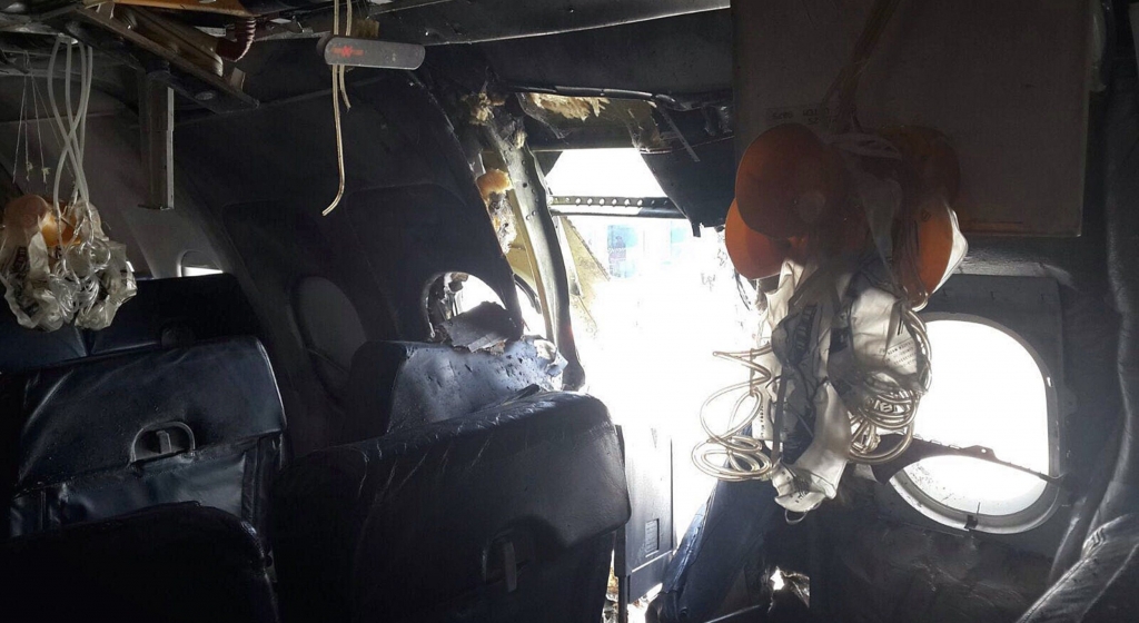 Blast which tore hole in passenger plane was a terror attack