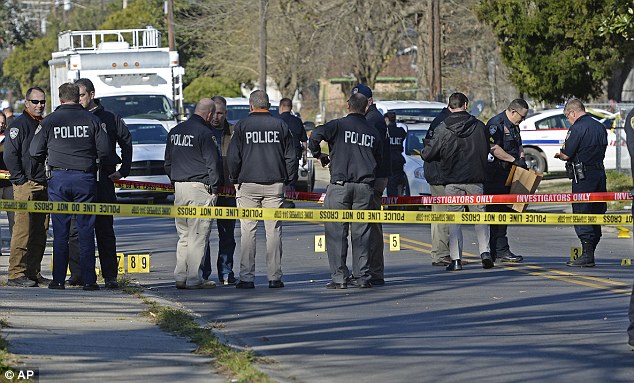 The shootout occurred after police responded to a vandalism call at 5:30am Saturday in Baton Rouge Louisiana