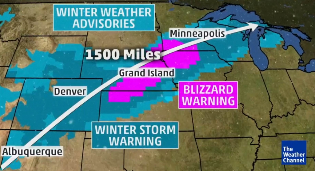 Image Tuesday's forecast on Winter Storm Kayla