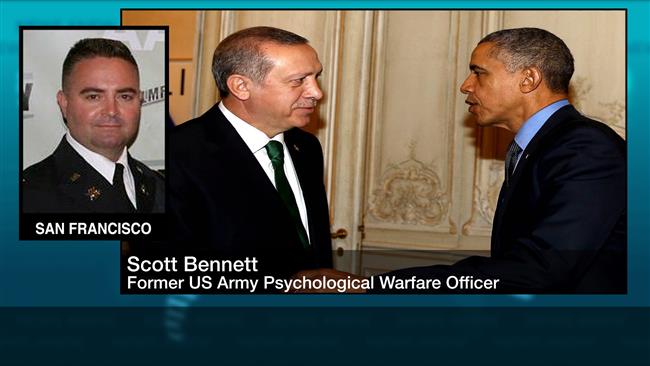 “The recent statement by President Tayyip Erdogan about the United States and specifically Obama supplying weapons to Daesh and the Takfiri enemies is one of the most resounding statements that could have been made' Bennett said