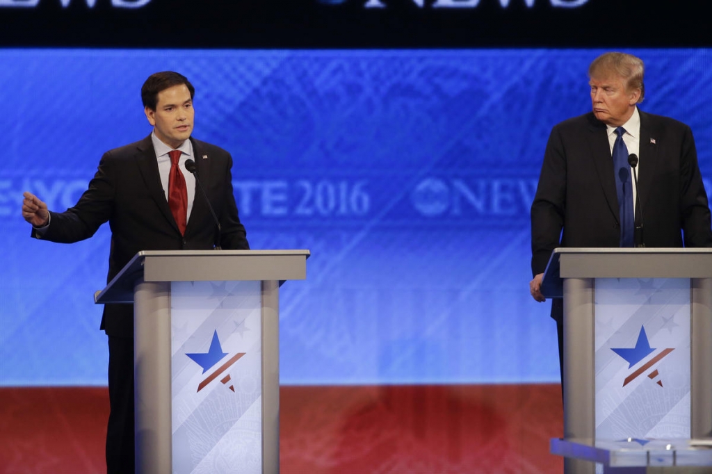 Trump, Rubio likely targets in eighth Republican presidential debate